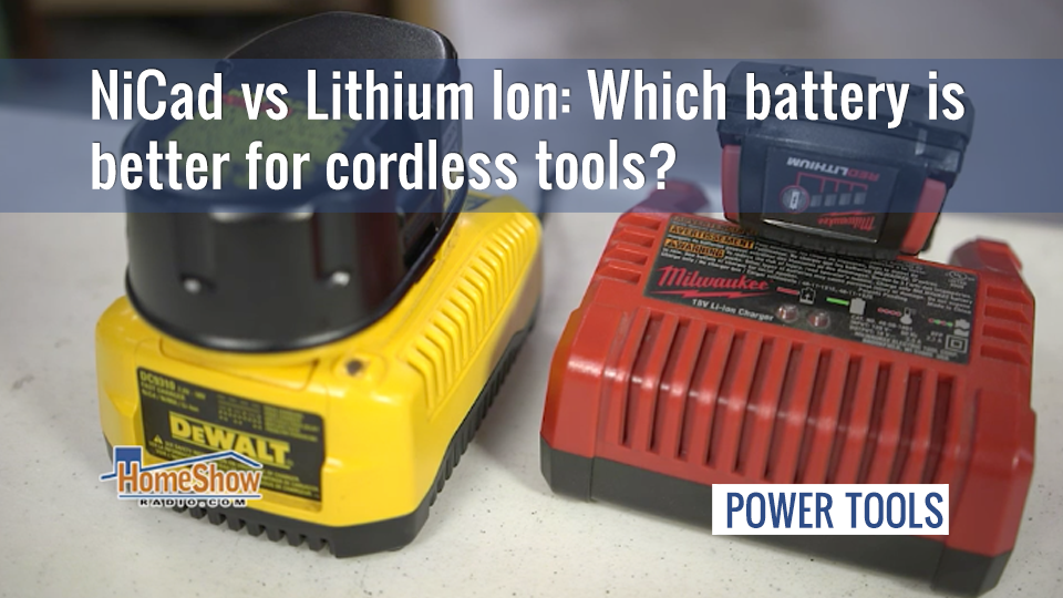 will lithium batteries work nicad power tools? 2