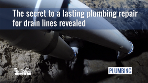 See how tunneling drain line plumbing repairs are done