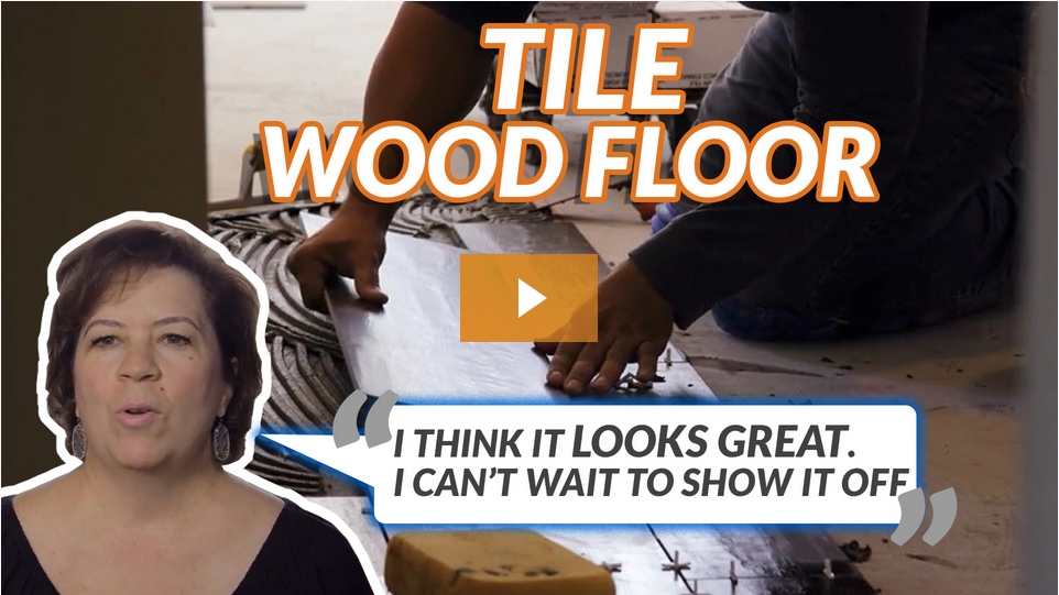 Wood tile floors are what wood would like to be