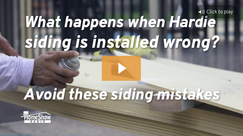 What happens when Hardie siding is installed wrong?
