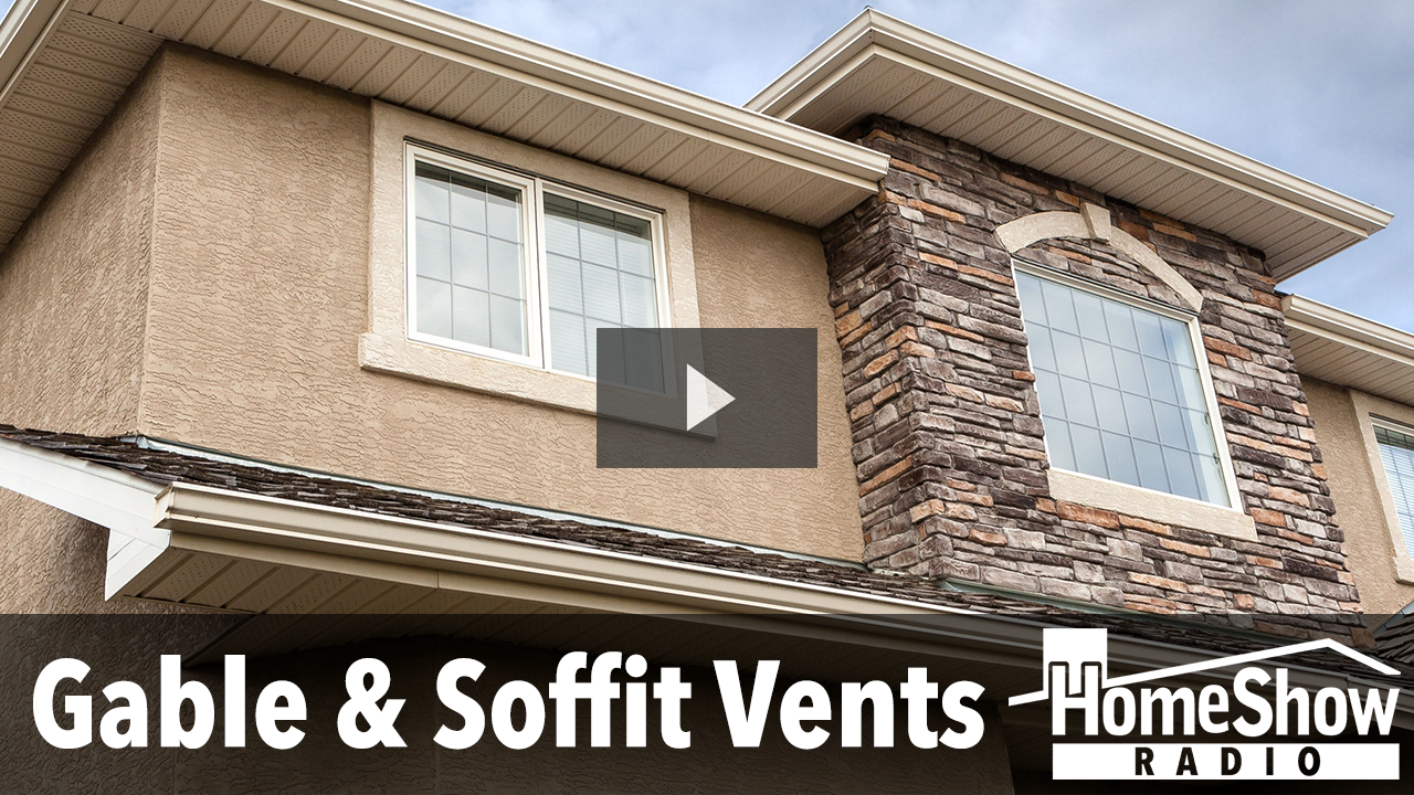 What are you thoughts on gable vents where soffit vents are blocked? HomeShow Radio Show Tom