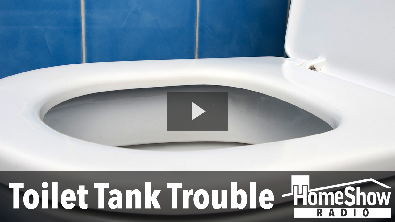 What would cause a pink residue on a toilet tank? HomeShow Radio Show