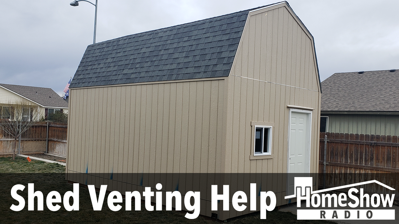 How do I vent a shed loft without soffit or ridge vent 