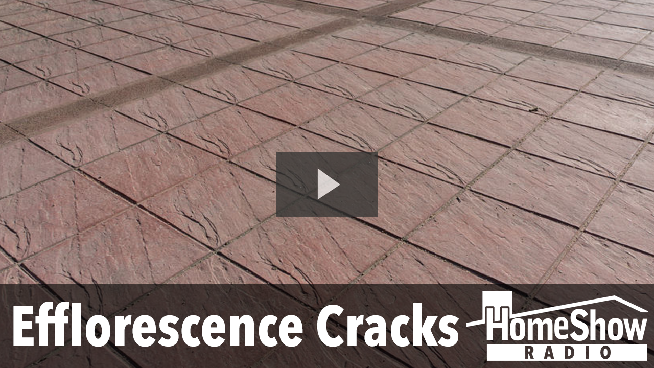 What can I do to stop efflorescence from tearing up my garage