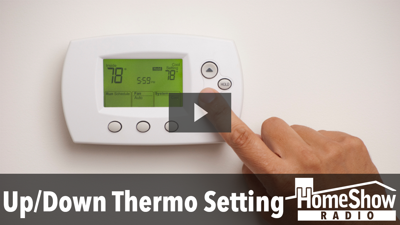 What temperature difference should I set for upstairs vs downstairs