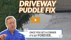 Driveway Leveling Puddle