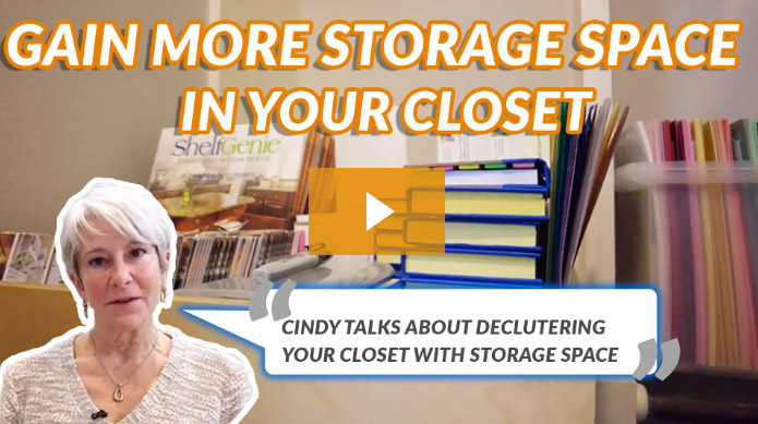 Gain more storage space in your closet - Shelf Genie