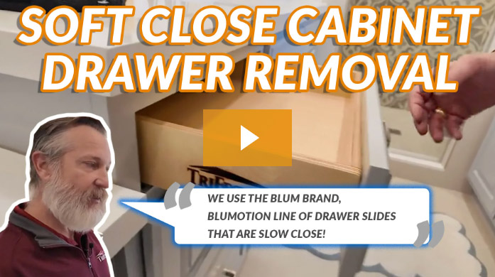 Soft Closed Cabinet Drawer Removal - Trifection