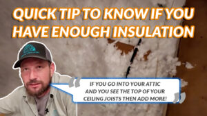 Quick tip on whether you have enough attic insulation