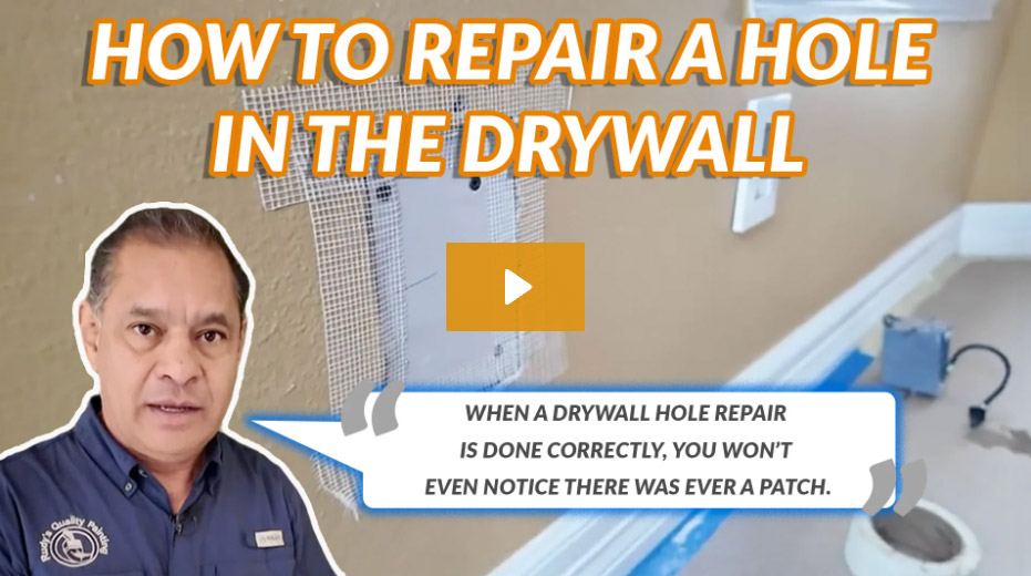 How To Repair A Hole In The Drywall