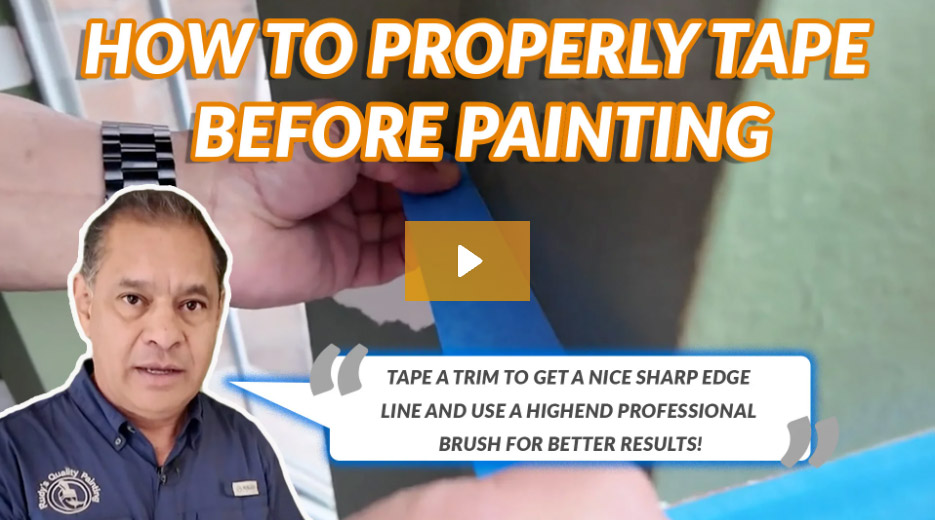 How To Properly Use Tape Before Painting