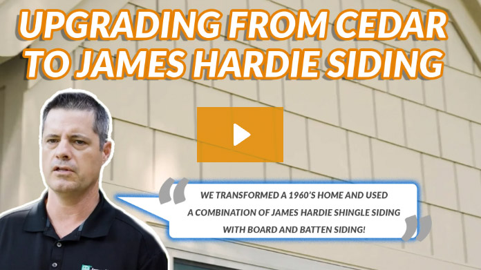 Upgrading from Cedar to James Hardie Siding - Advanced Home Exteriors